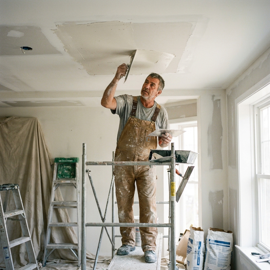 About handyman ceiling drywall repair