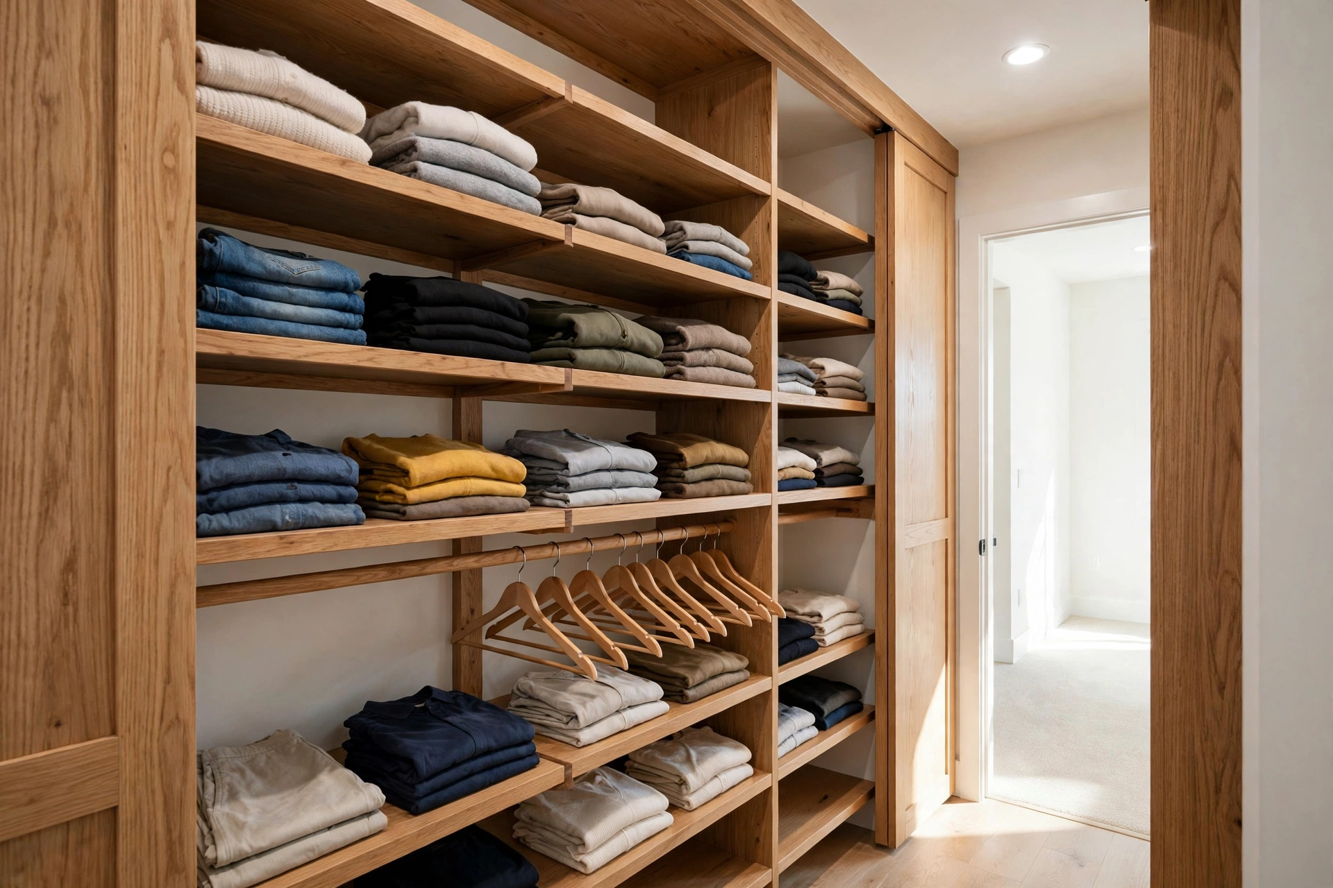 Carpentry Custom closet shelving built in a Mississauga home
